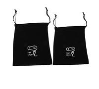 OATIPHO Paquet De Rangement Pour Sèche-cheveux Lot De 2 Noir Cordon De Serrage 300x260mm Et 260x230mm Pour Voyage Et Maison Solide Et Pratique