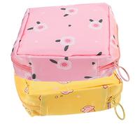 OATIPHO Paquet de Rangement pour Serviettes Hygiéniques 2Pcs Pochette Compacte Organisateur Multifonction Polyvalent pour École et Voyage et Filles