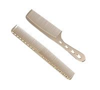 OATIPHO Peigne à Cheveux en Acier Inoxydable Lot de 2 Antistatique Peigne de Massage pour Homme et Femme Accessoires de Coiffure Utilisation Quotidienne