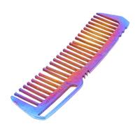 OATIPHO Peigne à Cheveux En Alliage Métallique Antirouille Pour Coiffure Et Coupe Avec Dents Larges Arrondies Pour Salon