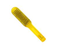 OATIPHO Peigne à Soies de Sanglier Taille Moyenne Résistant la Chaleur pour Femmes Cuir Chevelu Sensible Usage Quotidien Jaune Plastique Ergonomique