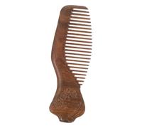 OATIPHO Peigne Bois de Santal Antistatique Outil de Coiffure avec Design Unique Qipao pour Démêler Cheveux Longs et Épais Massage Outil Durable et Élégant