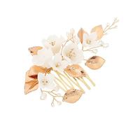 OATIPHO Peigne de Mariée Céramique Accessoire Élégant pour Coiffure de Mariage pour Photographie et Lors de Jour