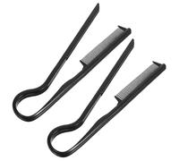 OATIPHO Peignes à Cheveux Noirs pour Lissage Instantané et Coiffage Facile en ABS pour 2 Pièces pour Salon ou Usage Quotidien