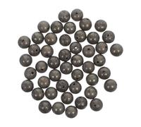 OATIPHO Perles de Pyrite Naturelle 8 MM Rondes à Gros Trou Lot de 45 Perles Semi-Précieuses pour Création de Bijoux DIY Bracelets et Colliers Fournitures Artisanales Polyvalentes