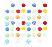 OATIPHO Perles Plates en Verre Transparentes 600G - Billes Décoratives Artisanales pour Vases Bougeoirs et Aquariums - Mini Galets pour Loisirs Créatifs et Décoration Intérieure