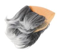 OATIPHO Perruque Chauve Homme Gris pour Cosplay Savant et Fête Halloween Calotte sans Irritation Perruque Costume Personnage âgé Confortable Accessoire Maquillage Scène