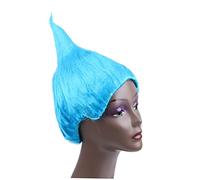 OATIPHO Perruque Cosplay Forme De Flamme Coiffure Pour Festival Fantaisie Carnaval Halloween Bleu Mer