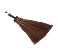 OATIPHO Petit balai de paume pour nettoyage de bureau, brosse compacte marron de 30 cm pour enlever la poussière maison, bureau, cuisine et cérémonie du thé japonais