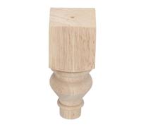 OATIPHO Pieds de Canapé Ronds en Bois Massif 6X15 CM Pieds de Meubles Bruts Style Campagnard pour Rénovation Canapé Boule en Bois Naturel Support Stable pour Poufs et Tables Basses