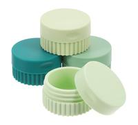 OATIPHO Pilulier Hebdomadaire en Silicone Lot de 4 Récipients de Voyage Organiseur de Étui à Pilules Coloré Voyages Stockage de Vitamines Pratique et Portable