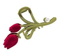 OATIPHO Pince à Cheveux Tulipe Grandes Pince à Griffes En Velours Floconné Accessoires Cheveux Femme Hiver Automne Épais Et Fins Usage Quotidien Et Cérémonie