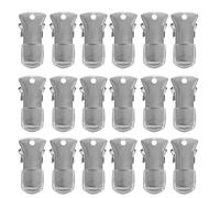 OATIPHO Pinces Crocodile Métalliques Argentées 50 Pcs Pince Plate Antidérapante pour Loisirs Créatifs Porte-Badge Vêtements et Étiquettes Nominatives Accessoire Polyvalent pour Bureau