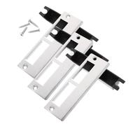 OATIPHO Plaque de Renfort de Porte Sphérique Kit D'installation Serrure de Sécurité 3 Pièces Acier Inoxydable Compatible Portes de ureaux Vis et Boîtier Plastique