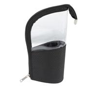 OATIPHO Pochette Transparente à Fermeture Éclair Pliable et Facile à Nettoyer pour Maquillage en TPU et Tissu Oxford pour Organisation Bureau L'école