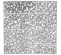 OATIPHO Pochoirs de Peinture Camouflage en Acier Inoxydable, Modèle à Motifs Trois Couleurs, Outil de Pulvérisation DIY pour Loisirs Créatifs, Décoration Intérieure et Modélisme, Gabarits