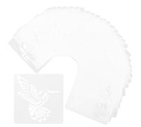 OATIPHO Pochoirs de Peinture Réutilisables 36 Pièces pour Décor Mural Motifs Fleurs Oiseaux et Plantes Modèles Multi-Usages pour Bricolage Créatif sur Bois Tissu et Verre