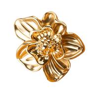 OATIPHO Poignée de Porte en Alliage de Zinc Forme Fleur, Bouton Décoratif pour Meuble et Tiroir, Petite Poignée un Trou Finition Cuivre Brossé, Adaptée Cuisine et Armoire, Installation