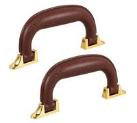 OATIPHO Poignée de Rechange pour Boîte à Outils et Bagages, Lot de 2 Set de Anses en Plastique Solide, Couleur Café, Résistance à L’Usure et Antidérapante, Accessoires Voyage pour Valise