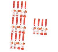 OATIPHO Porte-clés Lapin Pendentif Année Porte-clés Décoration de Voiture Beau Lapin Pendentif Froid Charme Du Porte-Monnaie Lapin Caoutchouc Souple, Lot de 4 pièces, 6.5X4.5X3.5CMx4pcs