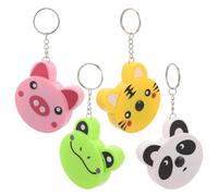 OATIPHO Porte-Clés Mètre Ruban Rétractable Lot de 4 Mini Mètre Ruban de Poche en ABS Design Animal Cartoon Outil de Mesure Portable pour Usage Quotidien