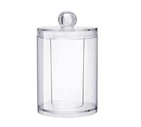 OATIPHO Porte-Coton Design Élégant et Pratique avec Couvercle en Plastique pour pour Rangement Soigné des Disques de Coton Cosmétiques pour Salle de Bain ou Coiffeuse