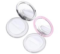 OATIPHO Porte-Houppette de Maquillage 2Pcs Boîte à 5G Récipient à Éponge Étui Compact Accessoire Voyage Étui Pratique