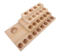 OATIPHO Présentoir Bois pour Huiles Essentielles Niveaux Bois Massif Support Stable et Gain de Place pour Flacons Aromathérapie Organisateur Multi-trous pour Rangement Sécurisé