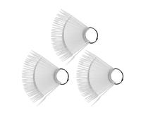 OATIPHO Présentoir D'ongles Fan Transparent 3 Pcs 40 Plaques de Couleur D'ongles Conseils Manucure Palette Pratique pour Nail Art Débutants