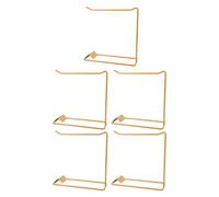 OATIPHO Présentoir en Métal Doré pour Nuancier de Vernis à Ongles - Lot de 5 Supports Robustes pour Échantillons de Vernis Gel et Nail Art - Porte-Bâtonnets Compact Salon de Manucure