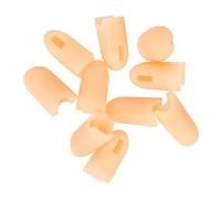 OATIPHO Protège-doigts En Silicone Pour Nail Art Fausse Manucure Au Doigt 10 Pièces Taille Ajustée Couleur Chair Accessoires Manucure Maison Diy