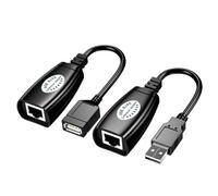 OATIPHO Rallonge de Câble USB Ethernet 1 Mètre Adaptateur d'Extension USB Compatible Plug and Play Transmission Rapide Léger et Portable pour Maison Bureau École et Dortoir