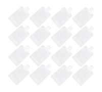 Oatipho Recharge Souple Voyage 100ml, Sachets De Lotion DéMaquillante RéUtilisables 20 PièCes 100Ml pour Voyage avec Bec Verseur ÉTanche en MatéRiau SynthéTique Blanc 15.5X9 Cm