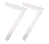OATIPHO Règle de Couture Transparente en Plastique 2 Pièces Équerre et Règle de Gradation pour Modélisme, Outil de Tailleur Précis pour Patrons et Mesure Tissu, Usage Professionnel