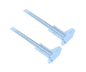 OATIPHO Règle de Mesure des Sourcils 2 Pièces 150 Mm Plastique Bleu Clair Outil de Maquillage Professionnel pour Femmes Précision Symétrie Soin des Sourcils