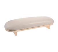 OATIPHO Repose Main Cuir et Bois pour Coussin Ergonomique pour Salon de Nail Art Domicile Support de Poignet et Durable