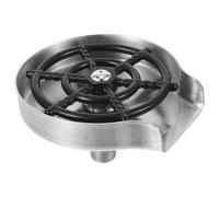 OATIPHO Rince-Tasses Automatique en Acier Inoxydable Bac Intégré Rinçage Rapide pour Verres Bouteilles et Biberons Nettoyeur pour Évier Domestique Bar Cuisine