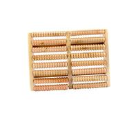 OATIPHO Rouleau de Massage en Bois Pieds à 8 Rangées Masseur de Points de Pression par Acupuncture Soulagement Plantaire Améliore la Circulation Sanguine Relaxant et Solide