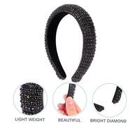 OATIPHO Serre-tête Strass Pour Femme Bandeau Éponge Avec Strass Brillants Accessoire De Tête Décoratif