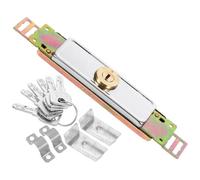 OATIPHO Serrure de Porte à Enrouleur en Métal Solide avec Cylindre Antivol Serrure Verticale pour Porte de Garage ou Entrepôt avec 6 Clés Sécurité Renforcée pour Usage Résidentiel et