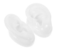 OATIPHO Simulateur Oreille Moulée pour Pratique Nettoyage Oreille et Affichage Bijoux Modèle Conduit Auditif Gauche et Droit Outil Formation Acupuncture et Présentation Accessoires
