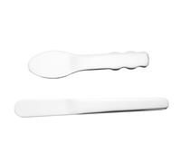 OATIPHO Spatule Pour Crème Visage Et Spatule Cosmétique En Acier Inoxydable 2 Pièces, Petite Taille, Outil De Soin Peau, Usage Maison Et Voyage