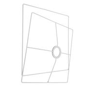 OATIPHO Support carré en fer pour abat-jour de lampe E27 30 cm Cadre métallique résistant pour projets DIY Compatible lampes suspendues Pied Convient pour la décoration de