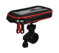 OATIPHO Support de Téléphone pour Moto Étanche avec Pochette Tactile Transparente Fixation Guidon Trou Écouteurs Compatible Vélo et VTT Accessoire Cycliste Polyvalent Protection