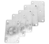 OATIPHO Supports de Pieds de Meubles en Fer Épais 6X97 CM 5 Pièces 3 Trous Intérieurs Plaques de Fixation Robustes pour Tables Chaises et Canapés Quincaillerie de Montage Pratique