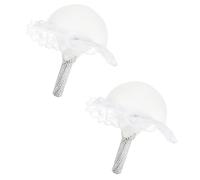 OATIPHO Supports pour Bouquets de Mariée en Mousse Ronde 2 Pièces, Porte-fleurs Soi-même pour Décoration Mariage, Poignées Porte-bouquet Fleur Artificielle DIY