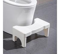 OATIPHO Tabouret De Toilette Physiologique, Marche-Pied Wc Adulte Et Enfant, Repose-Pieds Salle De Bain, Tabouret Accroupi RéGlable En Hauteur, Design Ergonomique Et Facile à Nettoyer