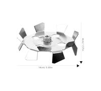 OATIPHO Tête de Mélangeur pour Perceuse Électrique en Fer Galvanisé Accessoire Long et Léger pour Plâtre et Enduit Palette de Mélange Polyvalente Outil Compact Chantier et Bricolage