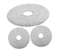 OATIPHO Tête de serpillère rotative en microfibre 3 unités, absorption d'eau rapide, nettoyage facile pour sols en bois, céramique et stratifiés, pièces de rechange pour balai domestique