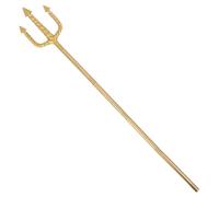 OATIPHO Trident Spirale Doré Sections Fourche Démon Plastique Sécurisée pour Halloween Cosplay et Fêtes Costumées